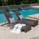 Turin Outdoor Adjustable Wicker Chaise Lounge (Set of 2) by Christopher Knight Home - Thumbnail 0