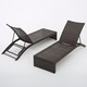Turin Outdoor Adjustable Wicker Chaise Lounge (Set of 2) by Christopher Knight Home - Thumbnail 8