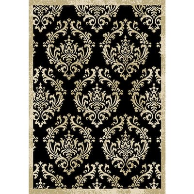 Home Dynamix Optimum Collection Contemporary Black Area Rug
