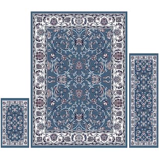 Pink Olefin Rugs Find Great Home Decor Deals Ping At Home Dynamix Ariana Collection Traditional 3 Piece Area Rug 4 11 X6