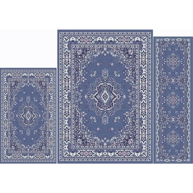 Home Dynamix Ariana Collection Traditional 3-Piece Area Rug (4'11"x6'11", 1'8"x4'11", 1'8"x2'8")