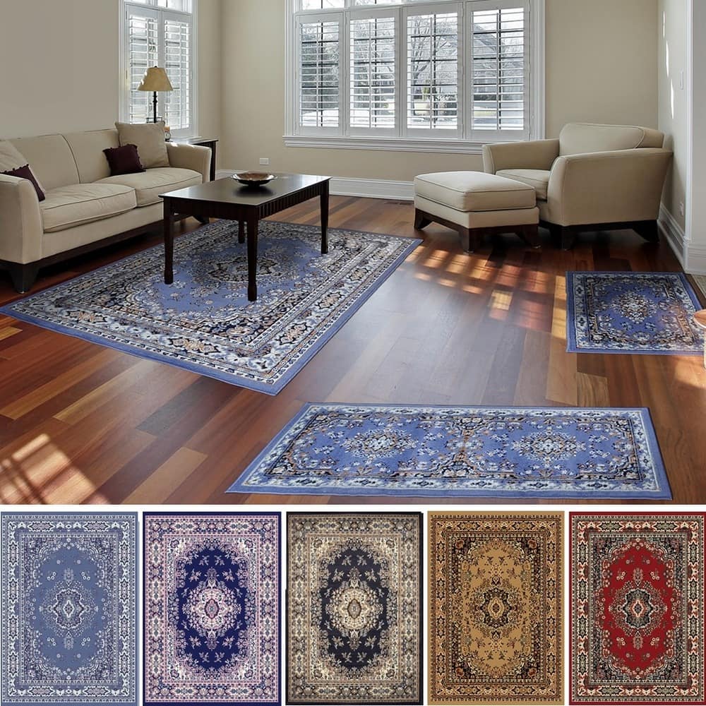 Home Dynamix Ariana Collection Traditional 3-Piece Area Rug (4'11"x6'11", 1'8"x4'11", 1'8"x2'8")
