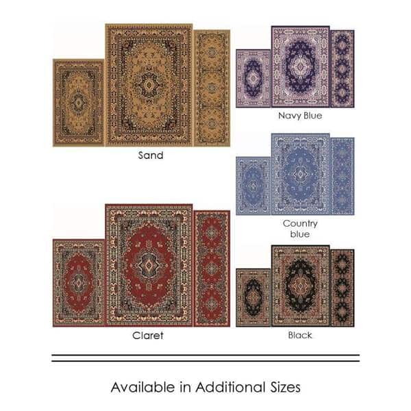 Home Dynamix Ariana Collection Traditional 3-Piece Area Rug (4'11"x6'11", 1'8"x4'11", 1'8"x2'8")