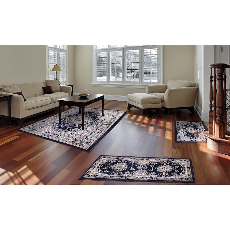 Home Dynamix Ariana Collection Traditional 3-Piece Area Rug (4'11"x6'11", 1'8"x4'11", 1'8"x2'8")