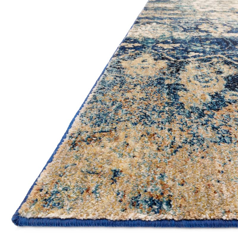 Alexander Home Contessa Distressed Transitional Medallion Rug