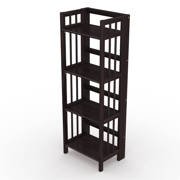 No Embly Folding Four Shelf Bookcase 16 Inches Wide No Embly Folding Four Shelf Bookcase 16 Inches Wide