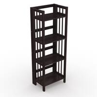 3 Shelf Folding 14 Inch Wide Bookcase Free Shipping Today No Embly Folding Four Shelf Bookcase 16 Inches Wide