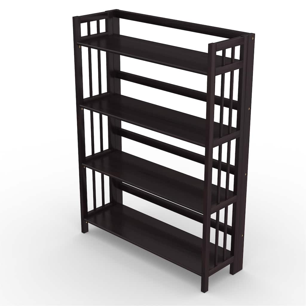Folding Four Shelf Bookcase