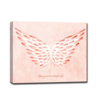You gave me Wings to Fly II' Romantic Wrapped Canvas Wall Art