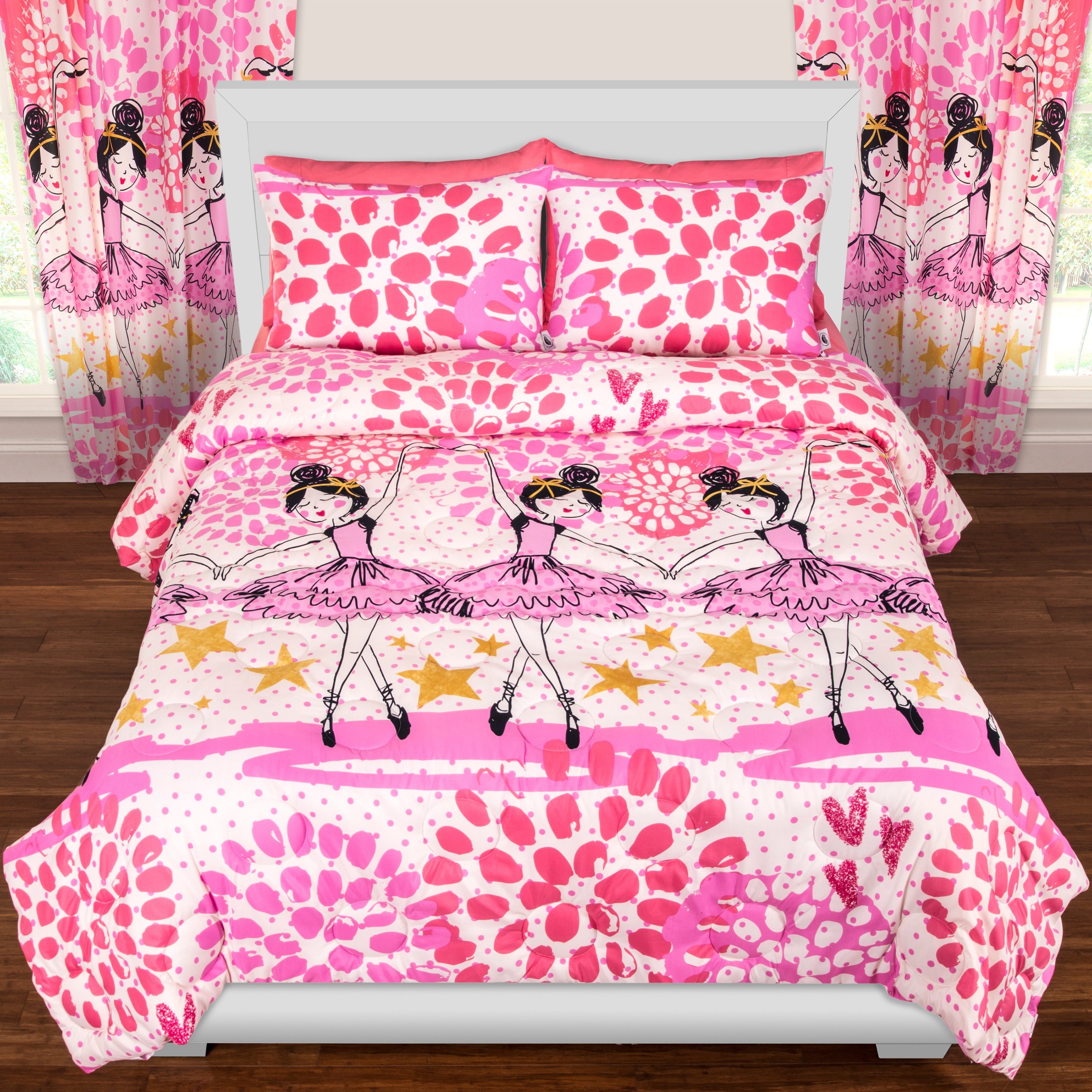 black ballerina comforter set