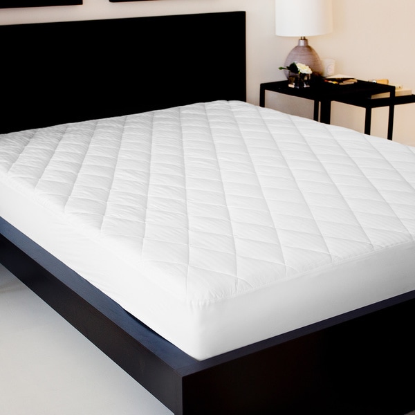 SLEEP TITE Deep Pocket Fit Quilted Mattress Pad with ...