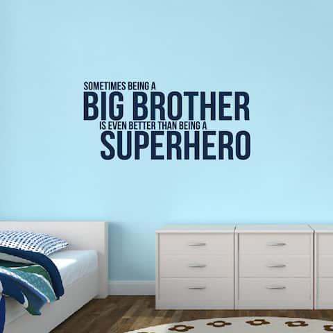 Big Brother Superhero' 48 x 22.5-inch Wall Decal
