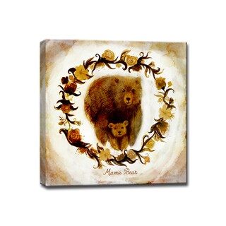 Mama Bear' Wrapped Canvas Kids Wall Art