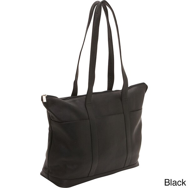 black tote bag with pockets