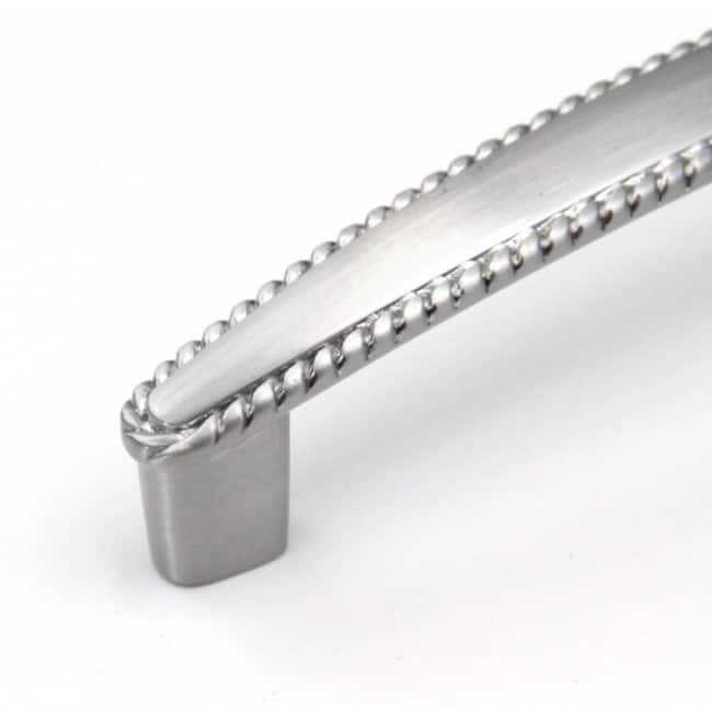 Brushed Nickel Finish Stainless Steel 5.5 Inch Beaded Cabinet Pull Handle (Set of 25)