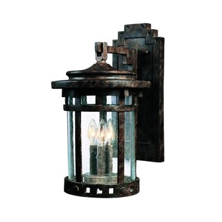 Santa Barbara Cast 3-Light Outdoor Wall Lantern