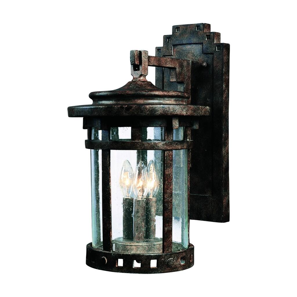 Santa Barbara Cast 3-Light Outdoor Wall Lantern