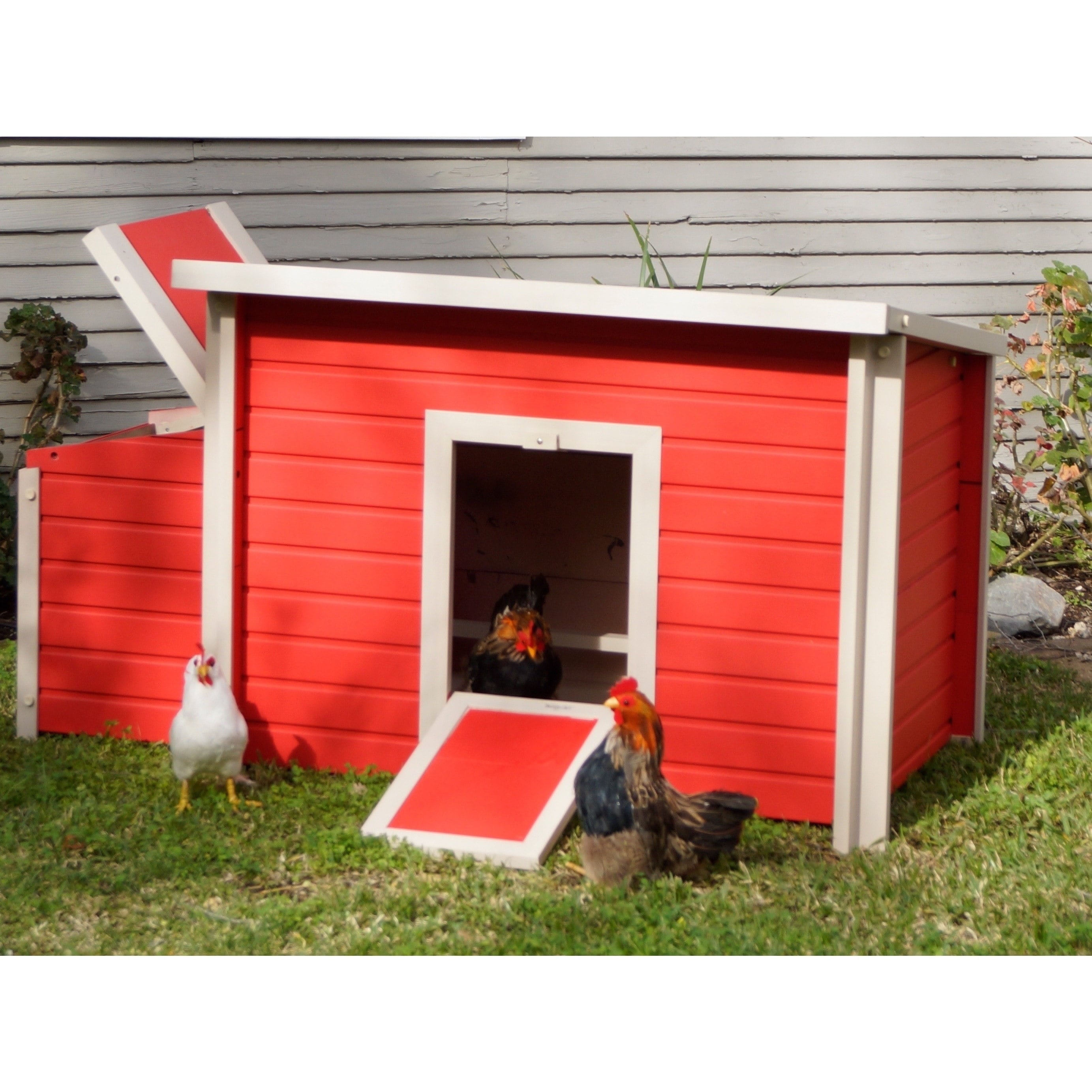 New Age Pet Red Ecoflex Fontana Chicken Barn Na