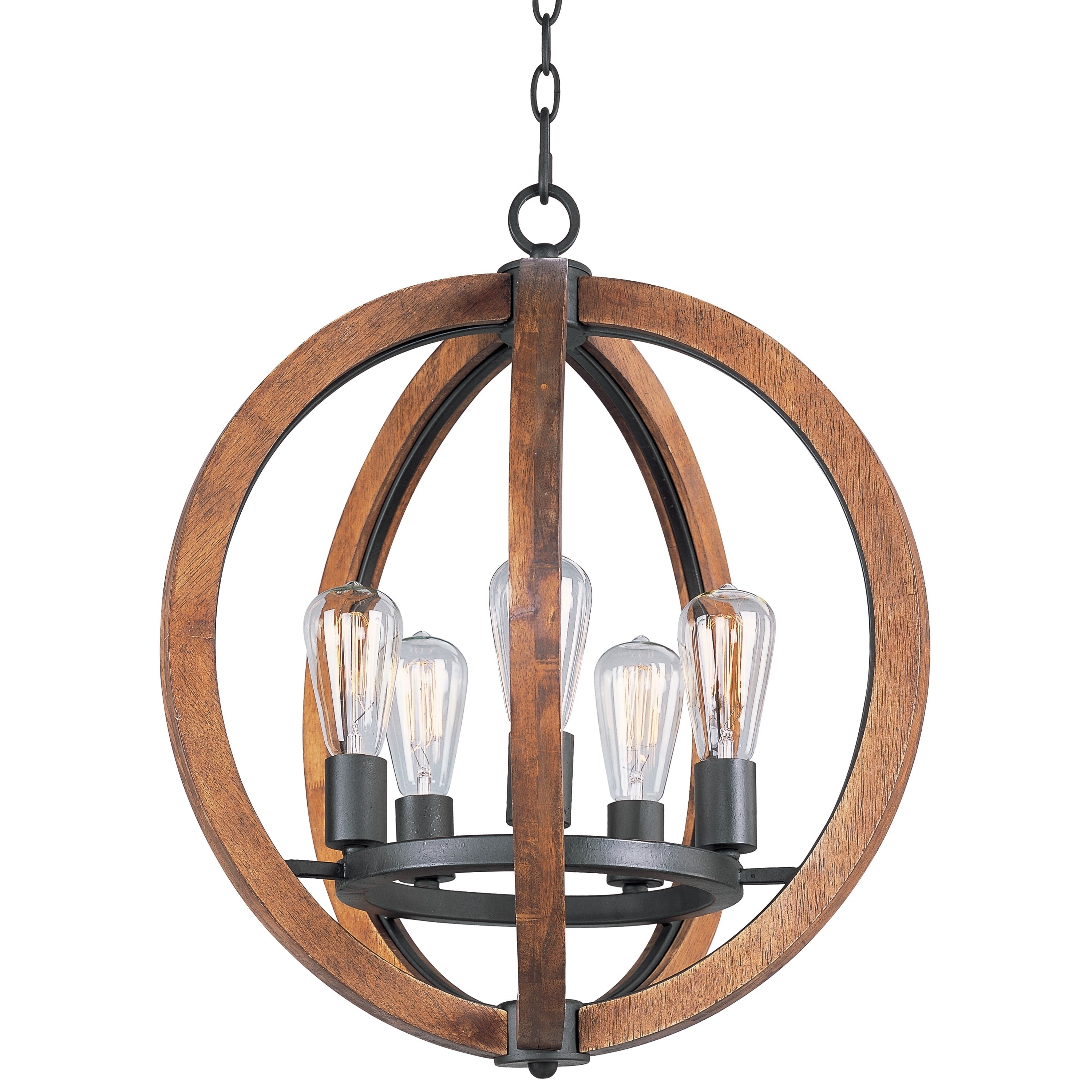 Maxim Bodega Bay-Single-Tier Chandelier (Anthracite) - Chandeliers For Bedrooms by Overstock.com