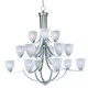 preview thumbnail 2 of 0, Axis 15-Light Chandelier