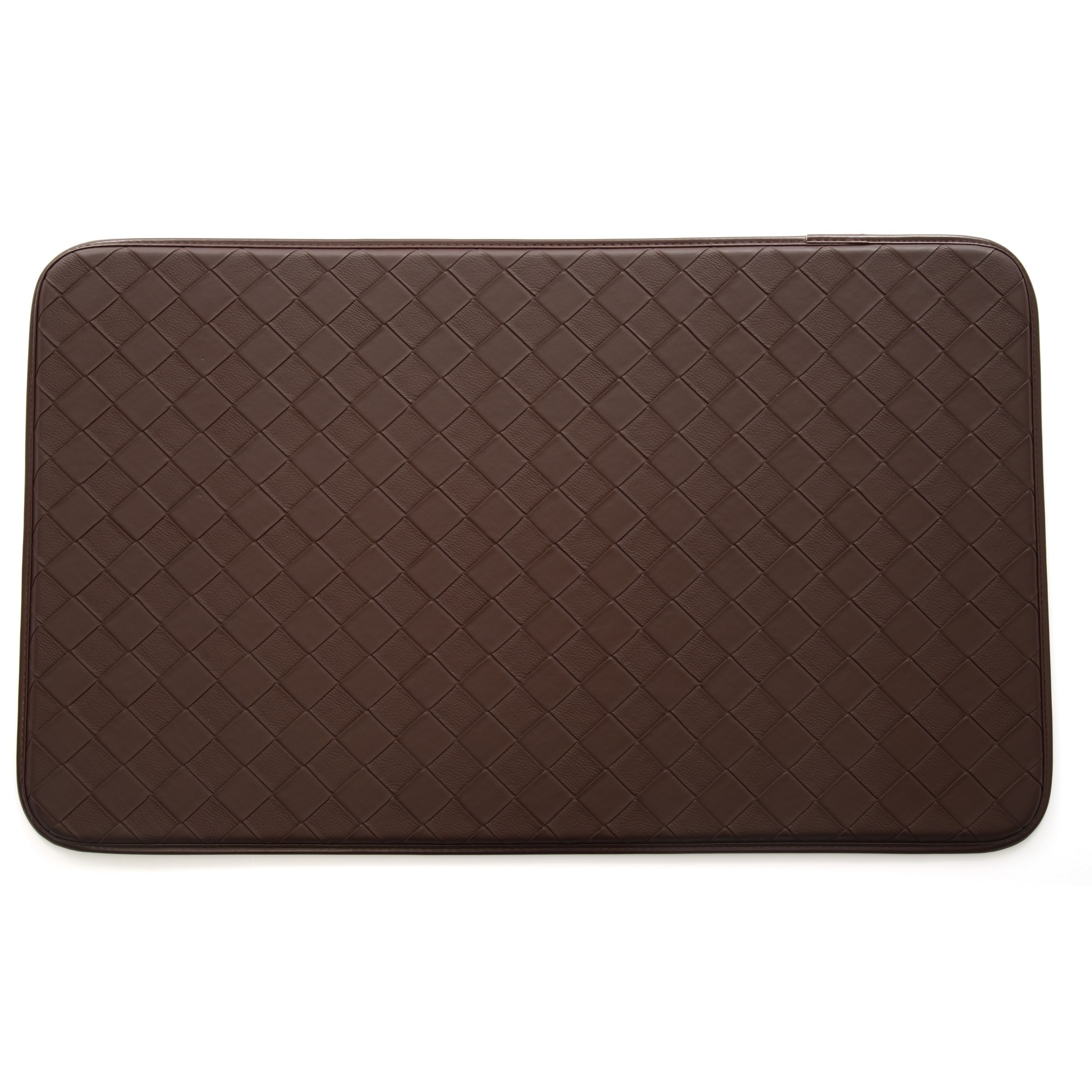 Shop Black Friday Deals On Stephan Roberts Faux Leather Anti Fatigue Kitchen Mat 30 Inches X 18 Inches On Sale Overstock 11654927