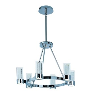 Maxim Sync-Single-Tier Chandelier - Chrome