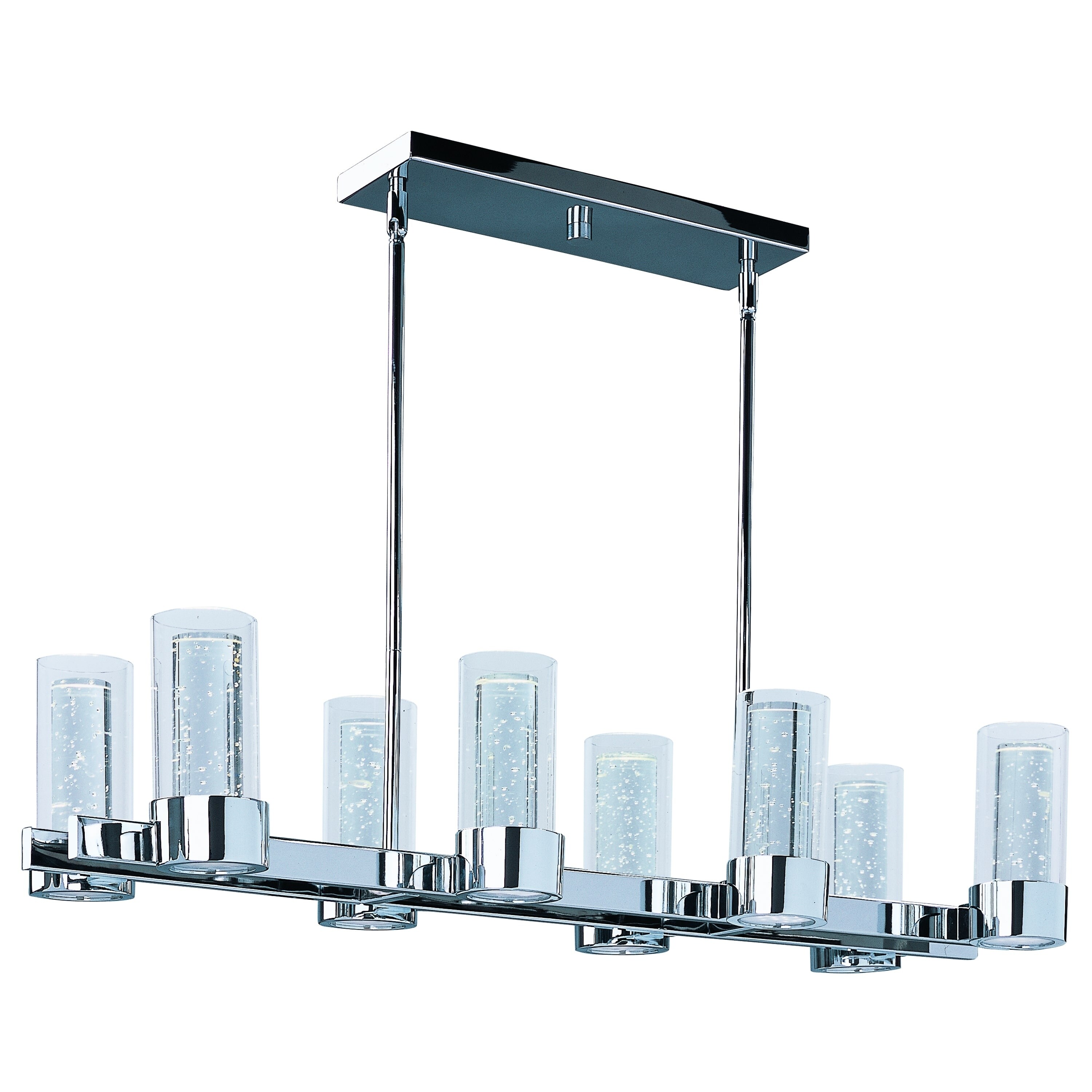 Maxim Sync-Single-Tier Chandelier (Polished Chrome - Clear) - Chandeliers For Bedrooms by Overstock.com