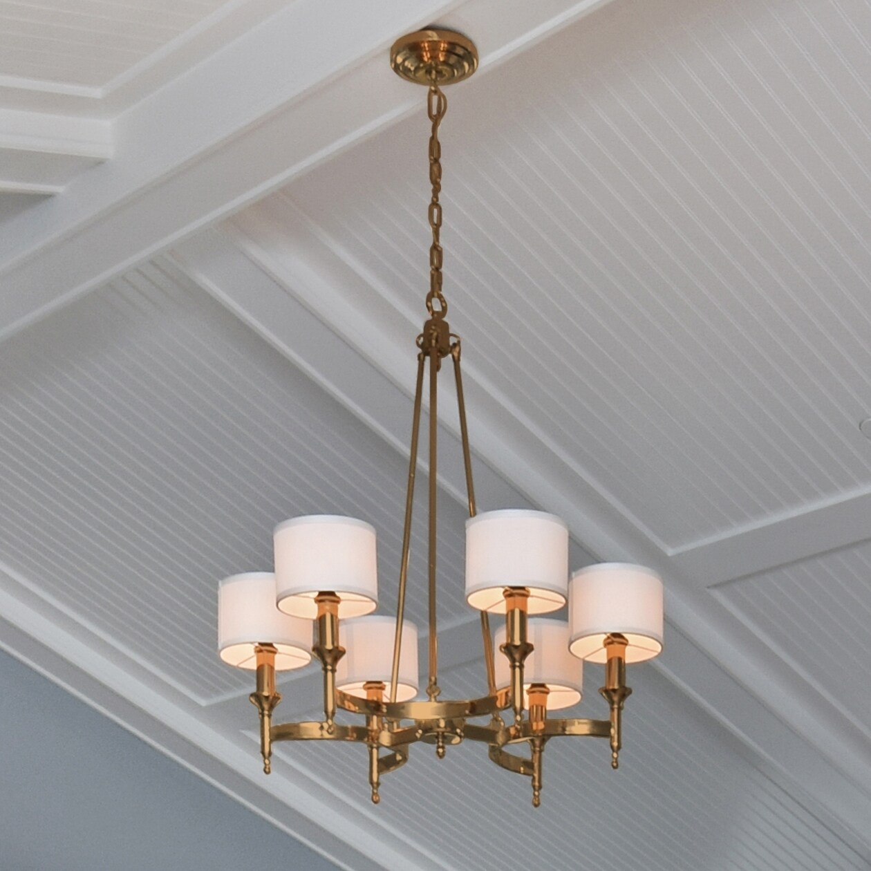Maxim Fairmont-Single-Tier Chandelier (Natural Aged Brass - Metal) - Chandeliers For Bedrooms by Overstock.com
