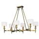preview thumbnail 1 of 0, Fairmont 6-Light Chandelier