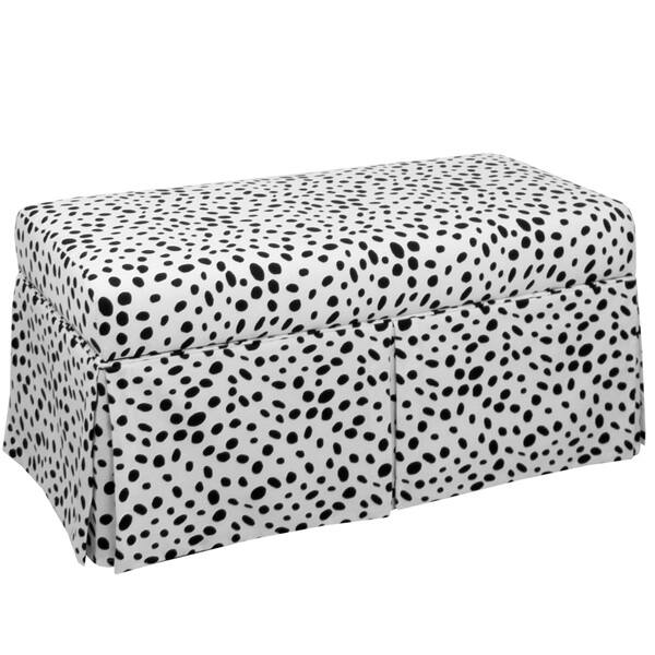 Shop Skyline Furniture Kids Skirted Storage Bench In Togo Black