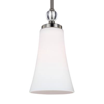 Kenney 1L Midcentury Modern Mini-Pendant in Sunrise Silver