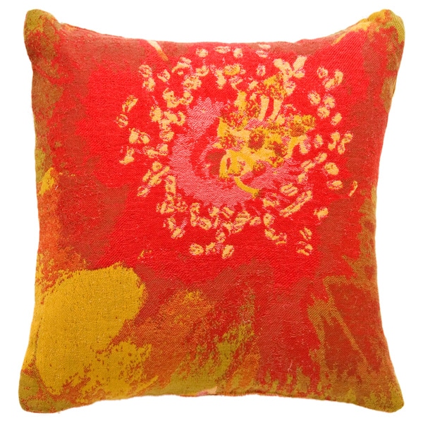 Botanical Red Flower Throw Pillow Free Shipping On Orders Over 45