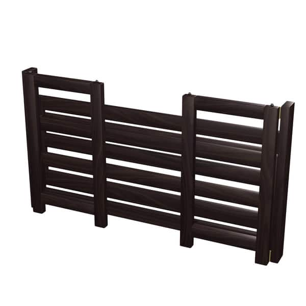 Shop Black Friday Deals On No Assembly Espresso Two Shelf Folding Shoe Rack Organizer 28 Wide Overstock 11657560