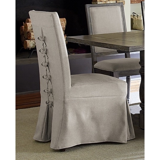 parson chair covers white