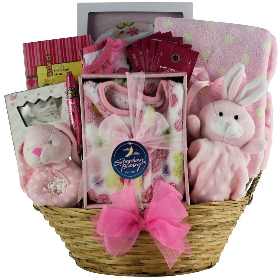 welcome home baby girl gift basket