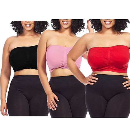 plus size red tube top