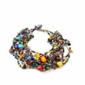 Handmade Multi-Strand Beaded Bracelet - Beach Ball (Guatemala)