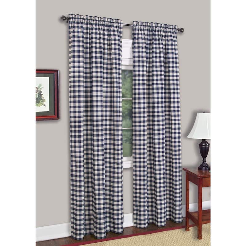 Achim Buffalo Check Panel - 42 x 84 - Blue