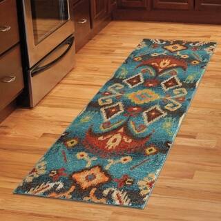 Green Southwestern Area Rugs Online At Our Best Carolina Weavers Brighton Collection Monaco Multi Runner 2 3