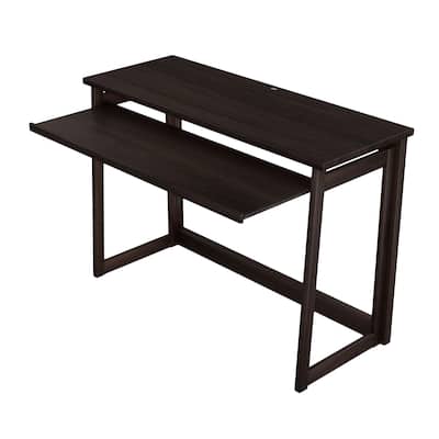 Stony Edge No Assembly Folding Wood Computer Desk with Pull Out Drawer