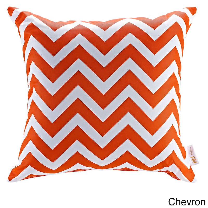 Modify Graphic Print Outdoor Patio Pillow - Chevron