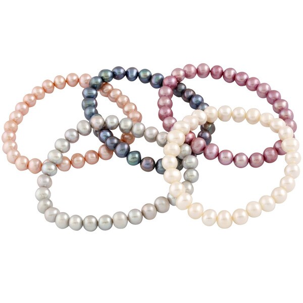 elastic pearl bracelet