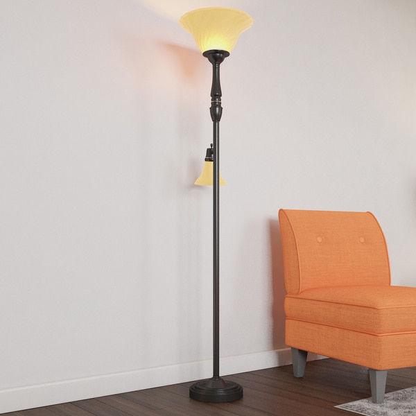 Porch & Den RiNo Blake Black 2-light Floor Lamp