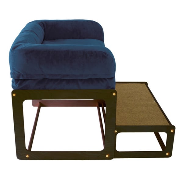 raised dog bed to look out window