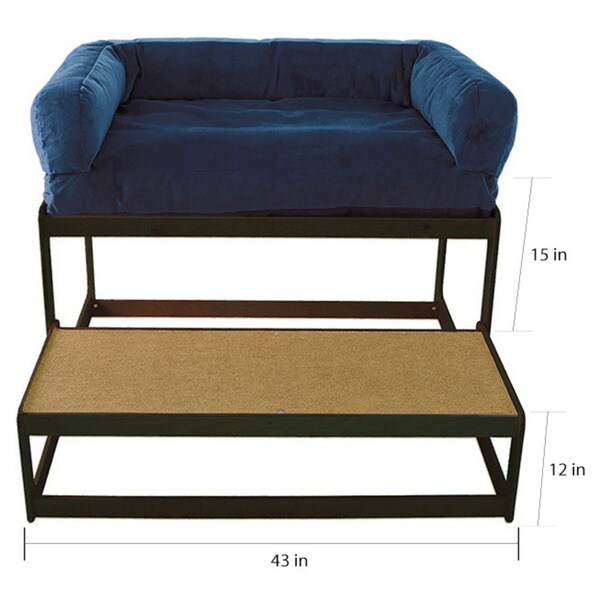 raised dog bed to look out window