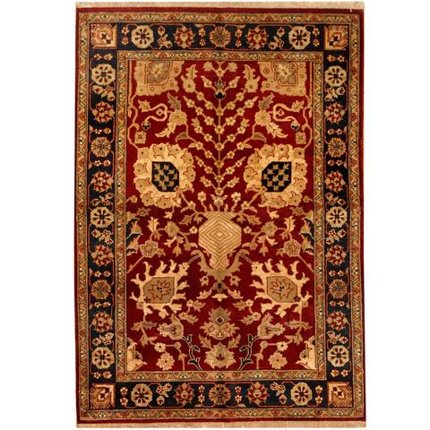 Handmade One-of-a-Kind Mahal Wool Rug (India) - 5' x 7'1