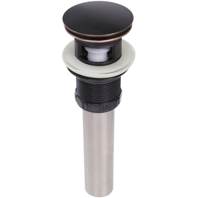 Highpoint Collection Oil Rubbed Bronze Finish Umbrella Drain with Overflow For Bathroom Sinks