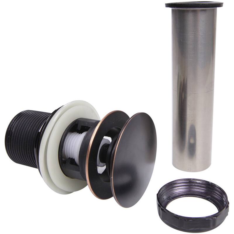 Highpoint Collection Oil Rubbed Bronze Finish Umbrella Drain with Overflow For Bathroom Sinks