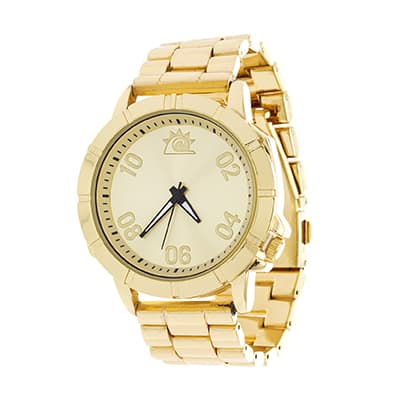 Zunammy Jumbo Men's Gold Case and Dial / Gold Strap Watch