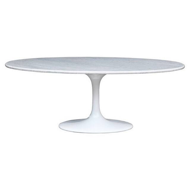 Flower Marble 60 Inch Oval Table